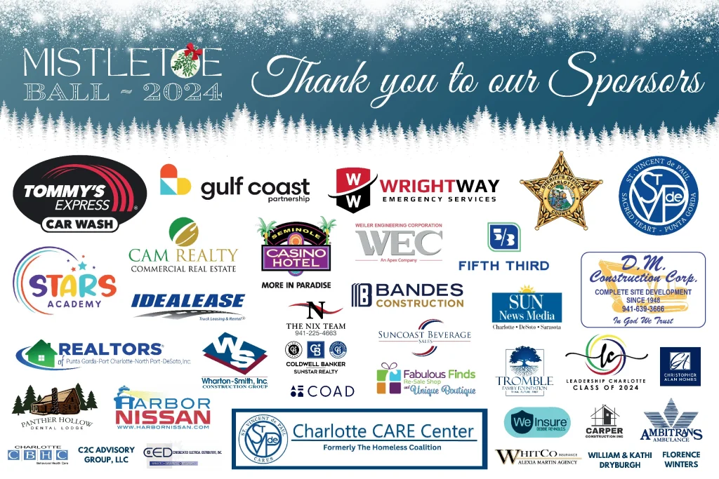 Thank You to Our 2024 Mistletoe Ball Sponsors