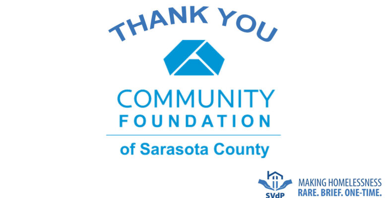 Community Foundation of Sarasota County Awards $10K Grant to SVdP CARES